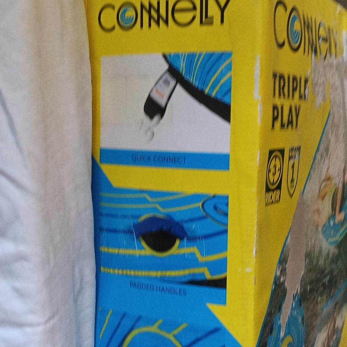 Connelly Triple Play 3 Rider Inflatable Towable Tube Raft