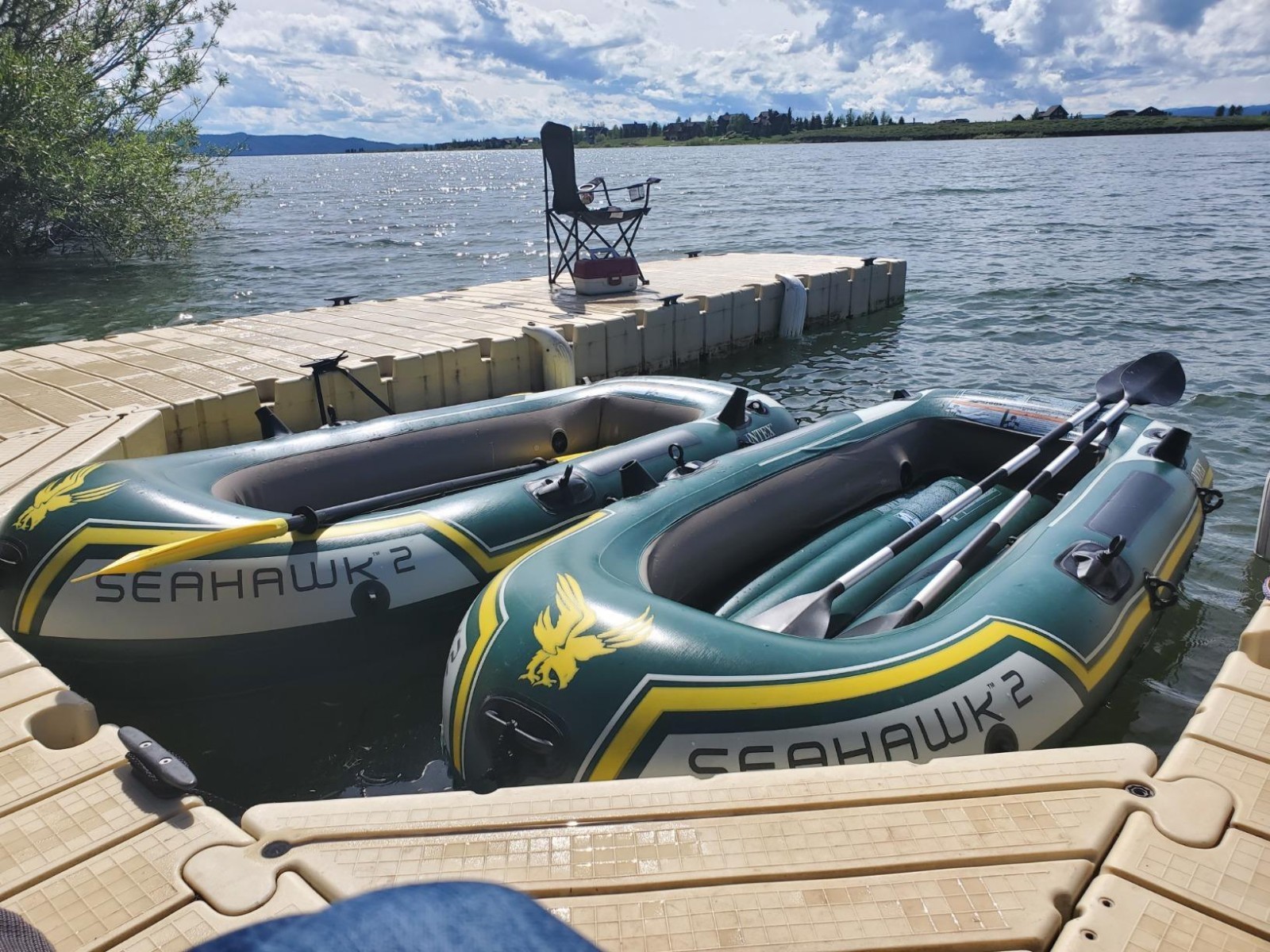 Vinyl Green Inflatable Boat