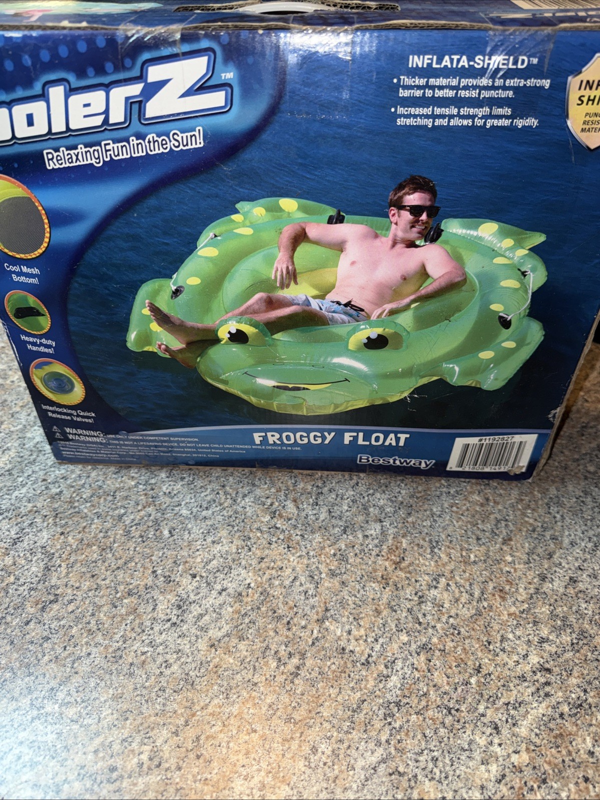 Bestway Cooler Z Froggy Float 91” X 78” Large Float Puncture Resistant