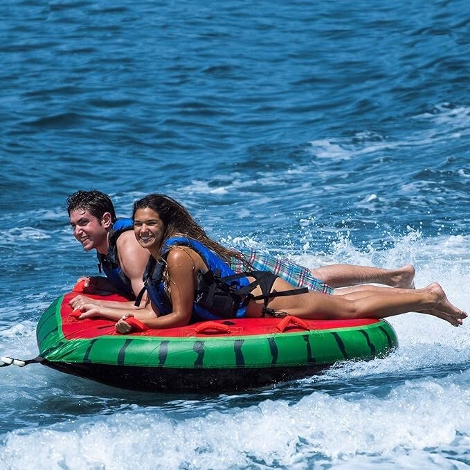 Lay-On Watermelon Island Towable Inflatable for 1-2 Riders