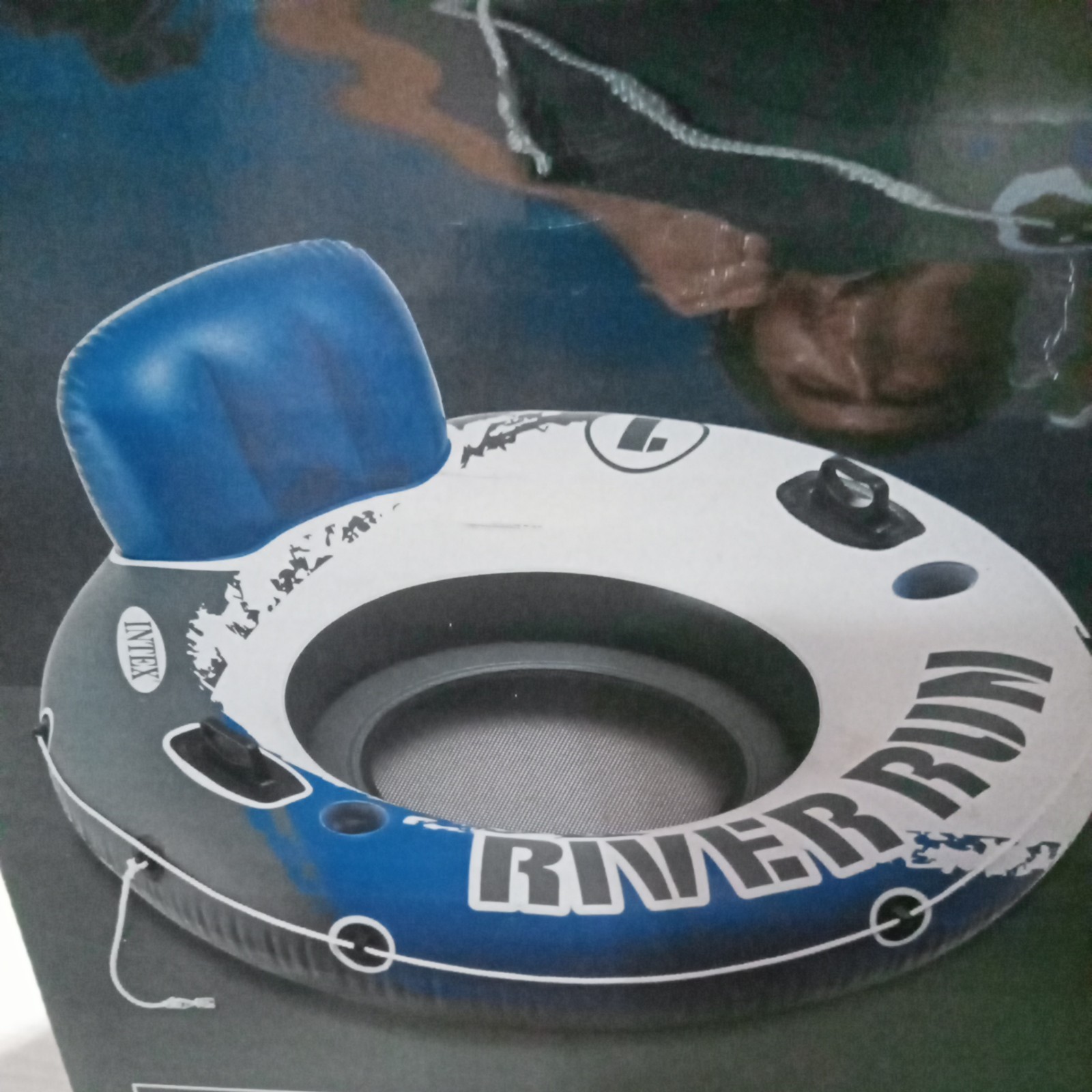 Intex River Run I Sport Lounge, Inflatable Water Float, 53″ Diameter NOB