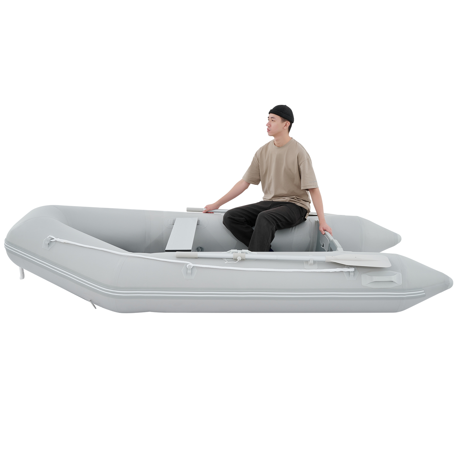 10ft Inflatable Boat w/pump Raft Fishing Dinghy Tender Pontoon Rescue Heavy Duty
