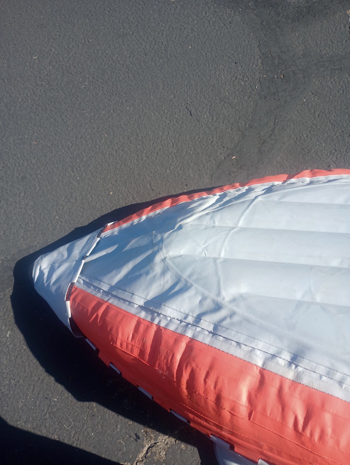 Intex Excursion Pro Inflatable 2 Person Vinyl Kayak Orange and grey.