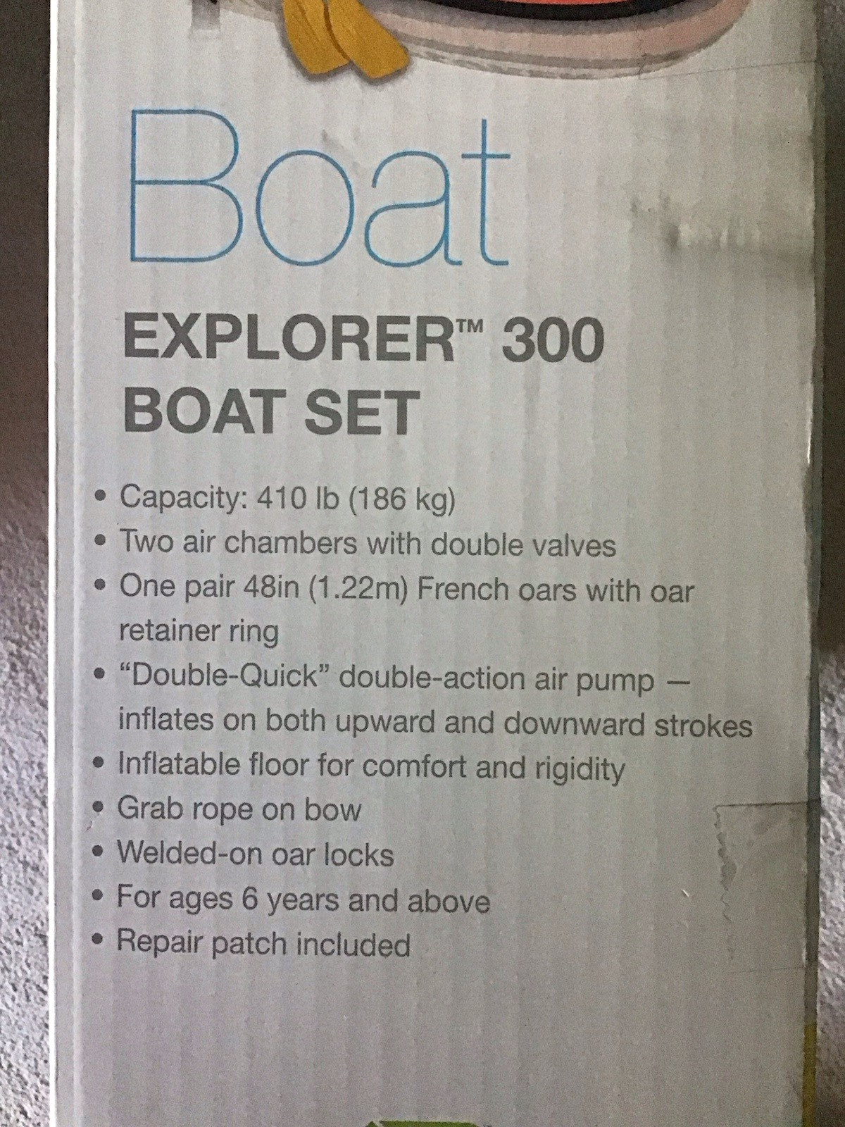 INTEX Boat Explorer 300 Boat Set (Boat/Oars/Pump) #58332EP in Box NEW/SEALED
