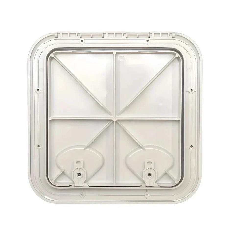 Marine Boat Deck Access Hatch & Lid 14-3/4 x 14-1/2, White, 370mm x 375mm