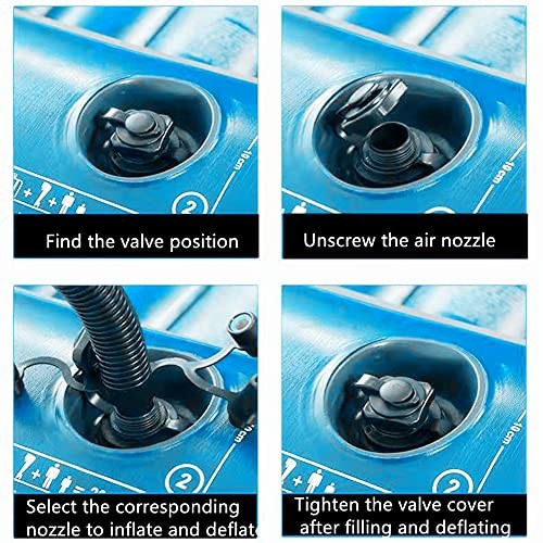 Inflatable Boat Air Valve,2PCS Inflatable Boat Replacement Caps Boat Spiral
