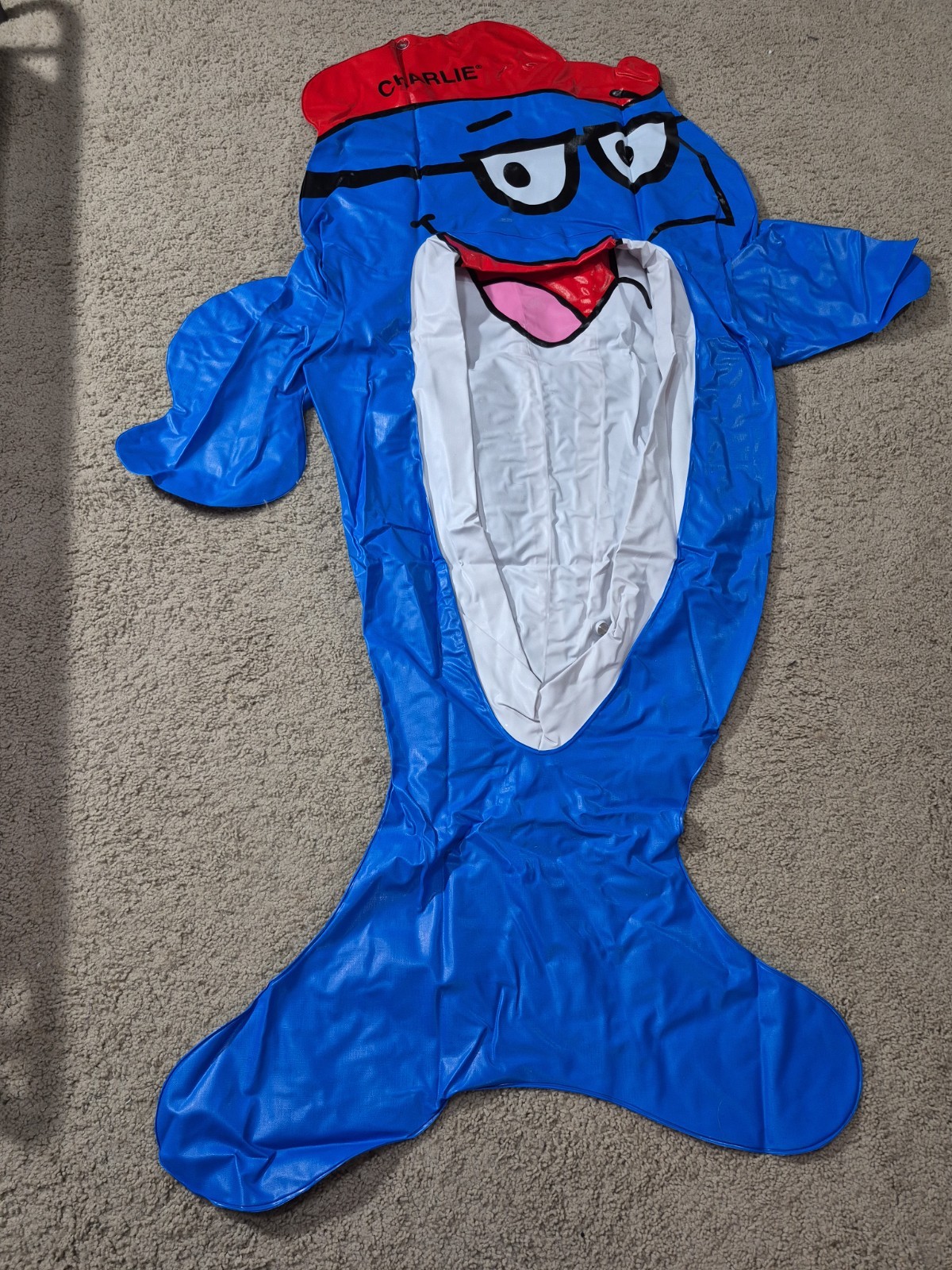 5’ Starkist Charlie the Tuna Inflatable Pool Float Raft 90s Promo NEW