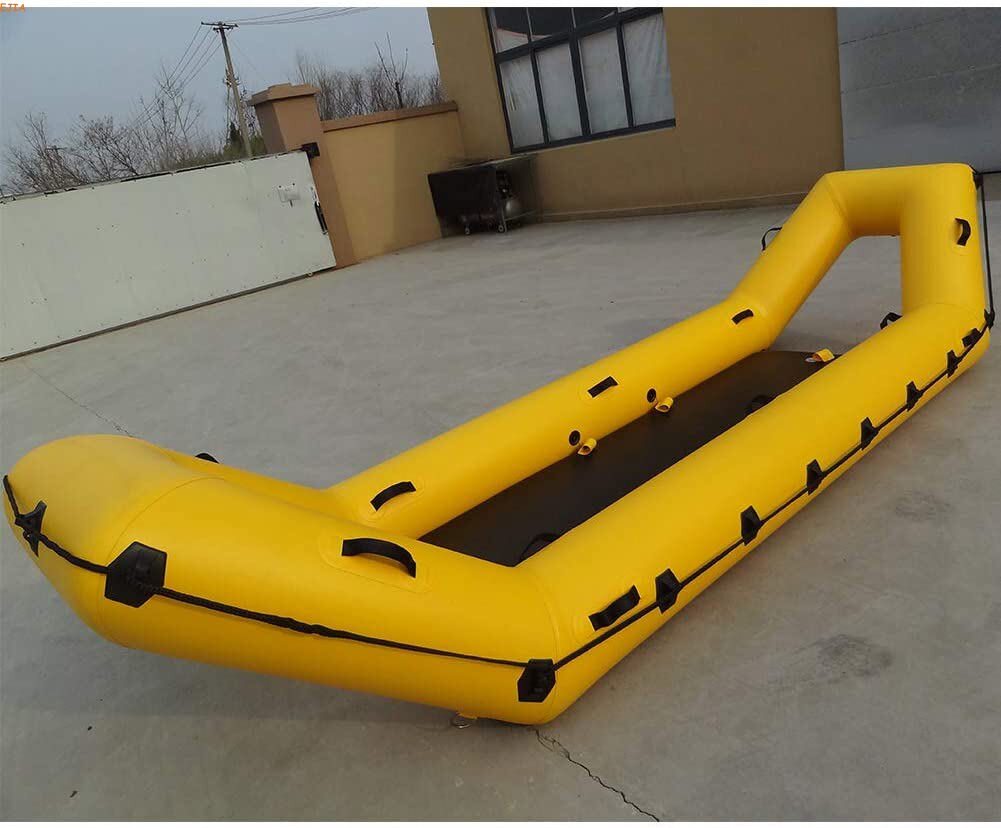 Inflatable Ice Rescue Sled Inflatable Rapid Raft Water Rescue Boat Jet Ski Board