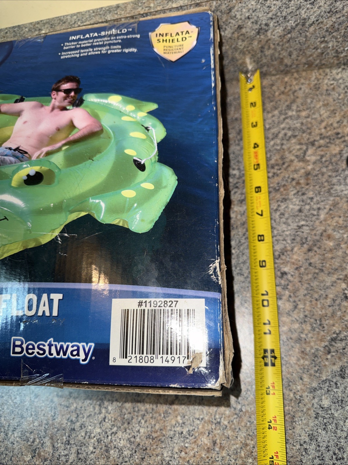 Bestway Cooler Z Froggy Float 91” X 78” Large Float Puncture Resistant