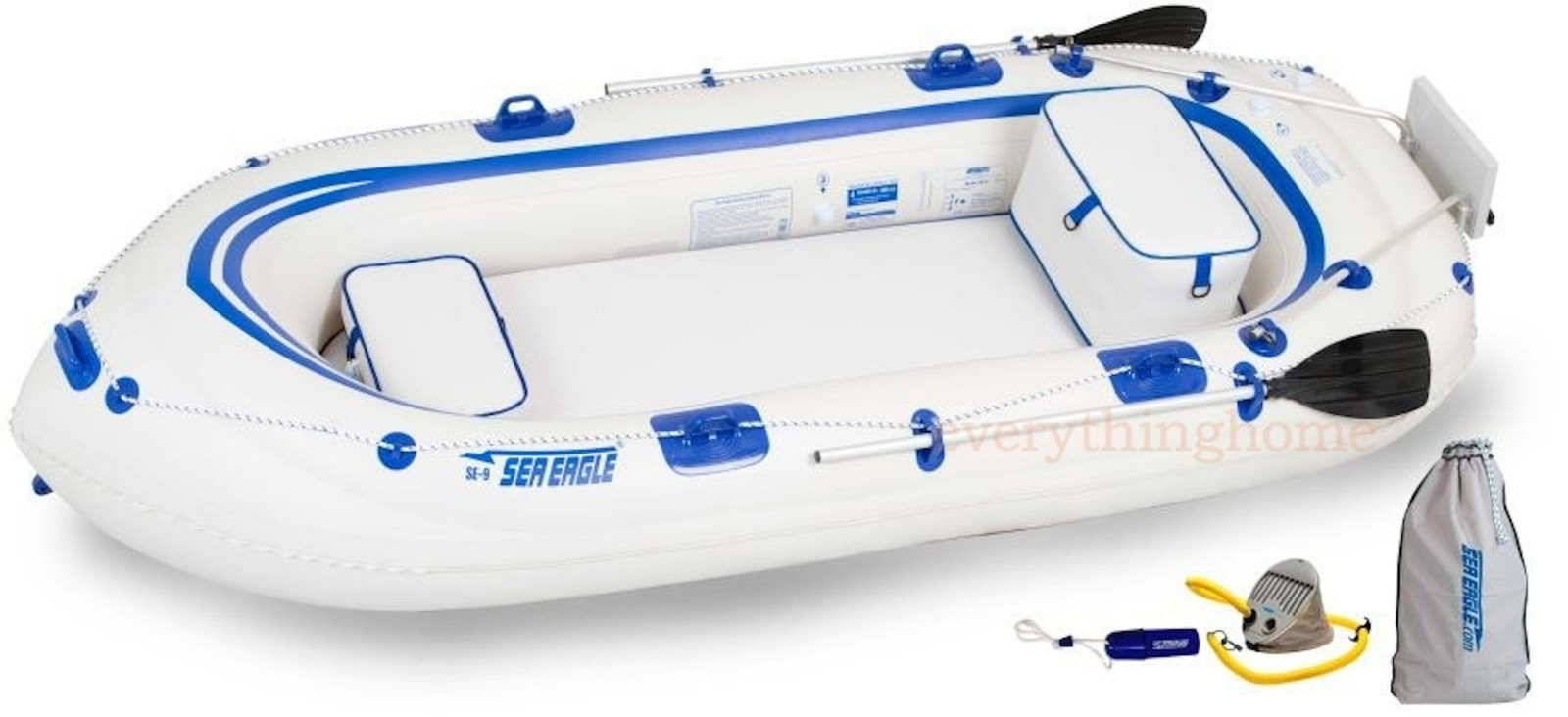 Sea Eagle SE9 Fisherman’s Dream Pkg Inflatable Motor Mount Boat – Free Shipping!