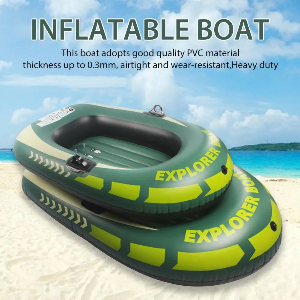 Rubber Boat Thick Wear-resistant Double Iatable Boat 1/2 Person Kayak Fishing Bo