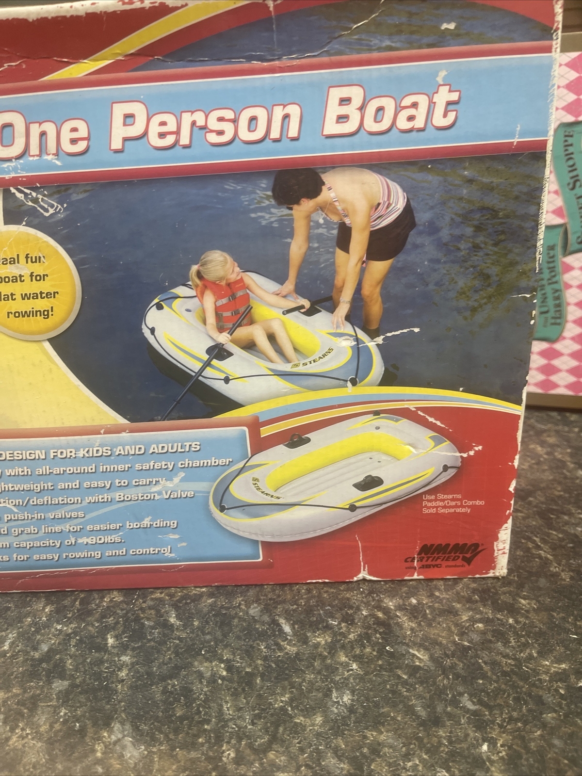 Stearns Inflatable One Person Boat Lightweight Design New Fast Shipping