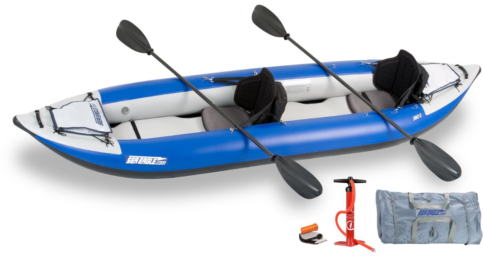 Sea Eagle 380x Pro Carbon Explorer Inflatable Kayak Package – Whitewater Class 4