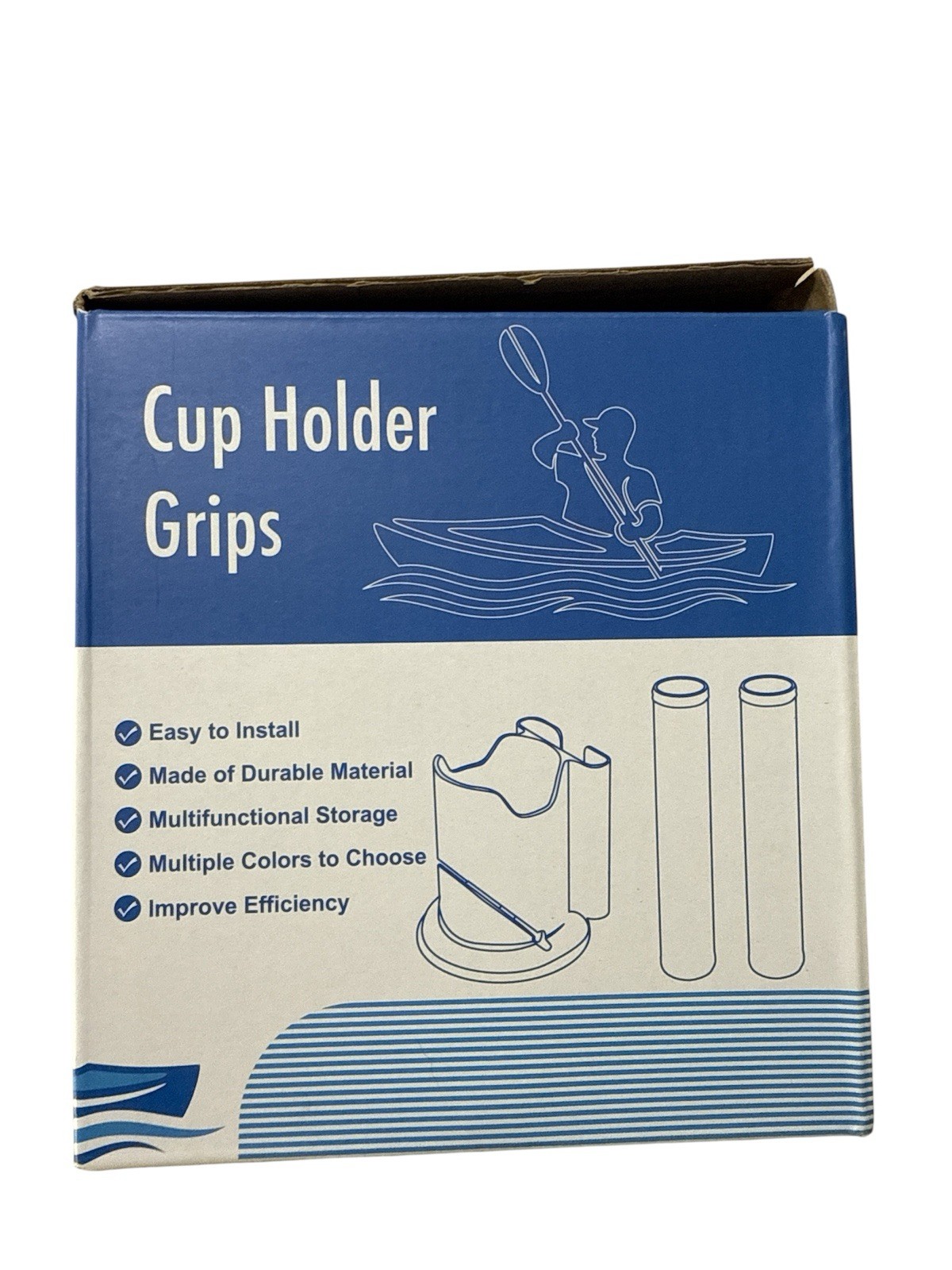 Paddle Board And Kayak Accessory Cup Holder And Grips Blue Brand New In Box