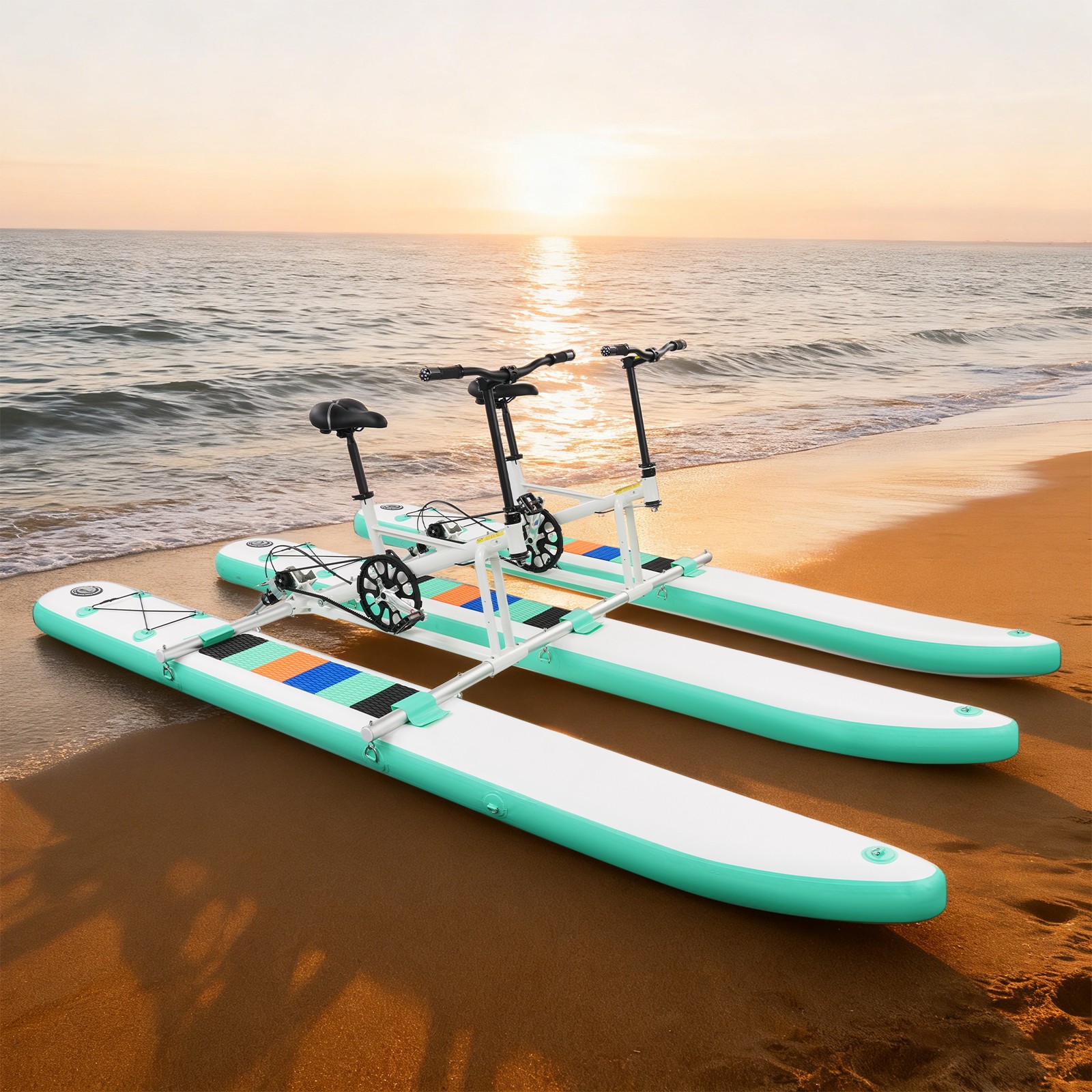 Inflatable pedal boat inflatable water bike water bike for 2 people for Lake/Sea
