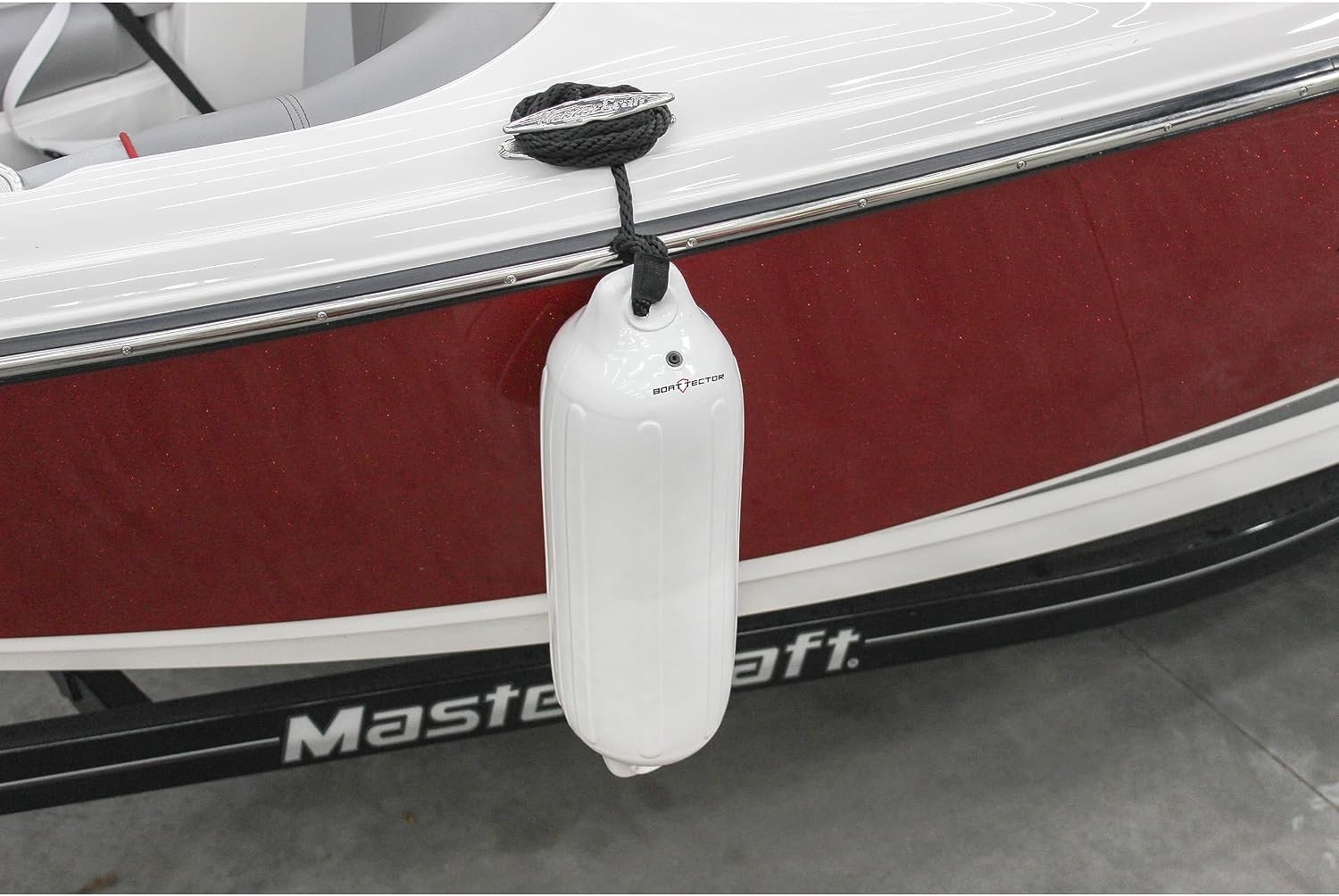 2 BoatTector Inflatable Fenders – White, 6.5″ x 22″