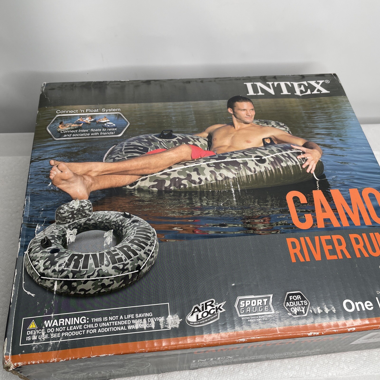 Intex River Run I Inflatable Float Lounge – Camo (58835EP)