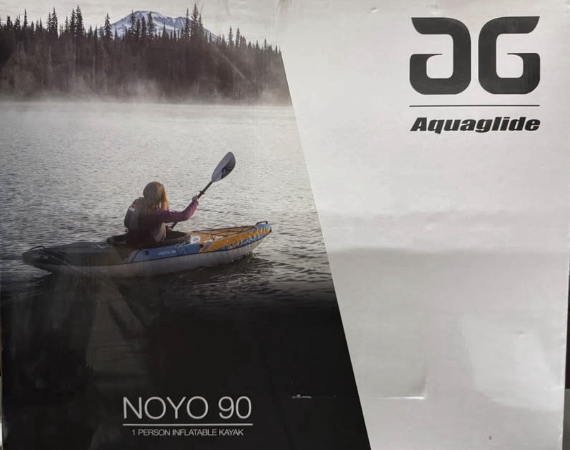 Aquaglide Noyo 90 Inflatable Kayak – 1 Person Touring Kayak with Bag (NEW)