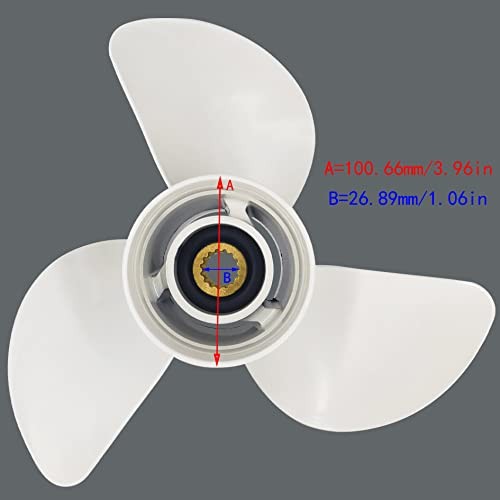 13 1/4×17-K Aluminum Boat Motor Propeller – Replaces 6E5-45945-01-EL