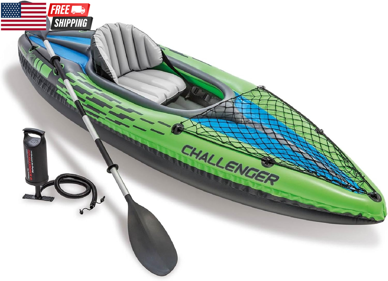 INTEX Challenger Inflatable Kayak Series: Includes Deluxe 86In Kayak Paddles and
