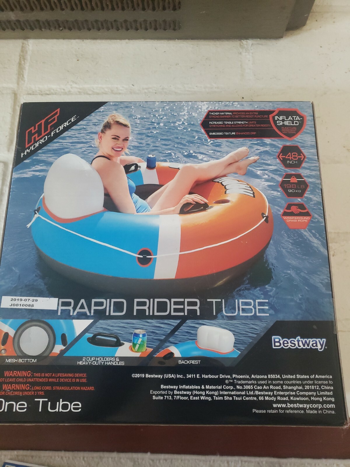 Bestway float tube Rapid Rider 43116E Inflatable – Orange hydro force tubing