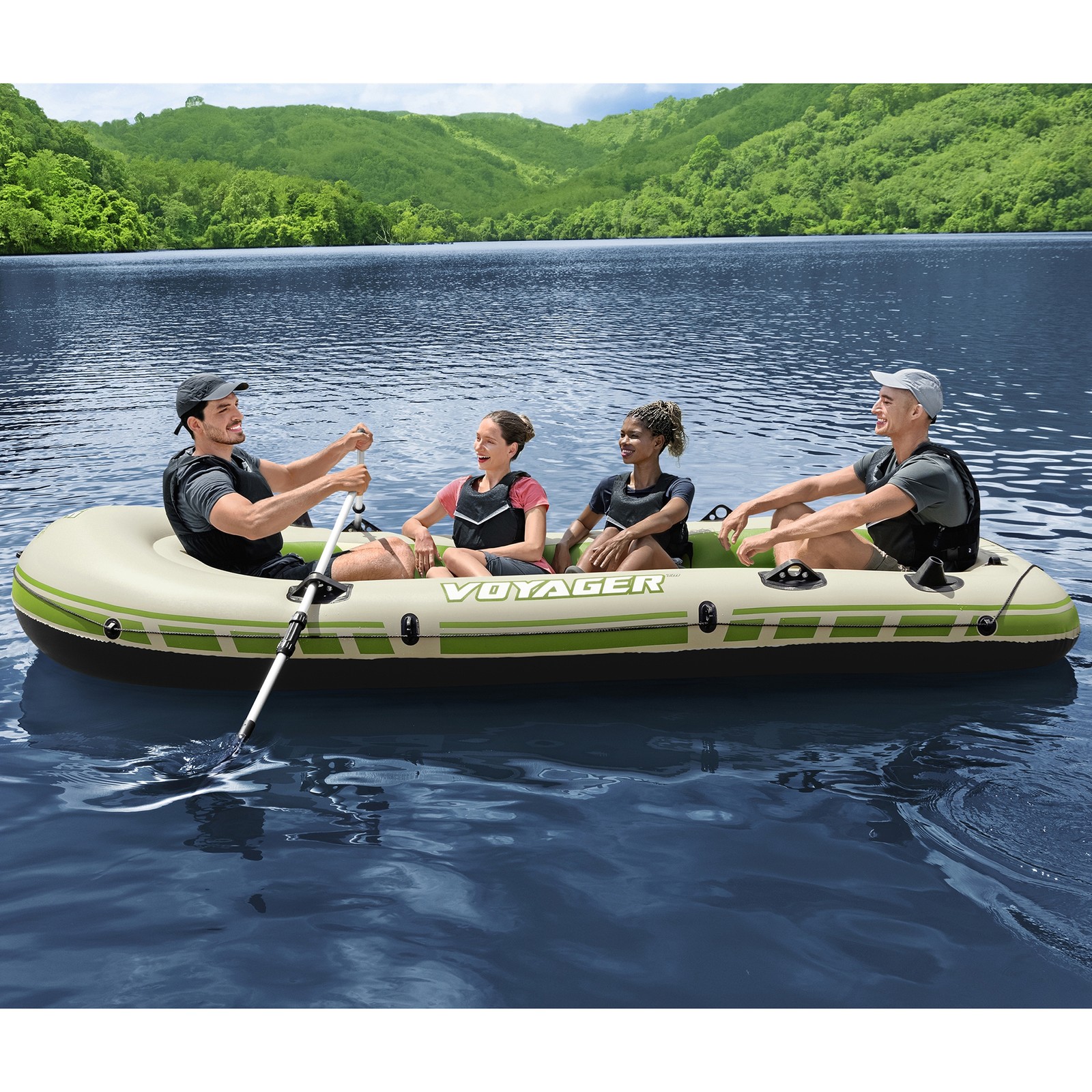 Bestway: Hydro-Force Treck X4 Inflatable Raft Set, PVC, 4pcs, Adults