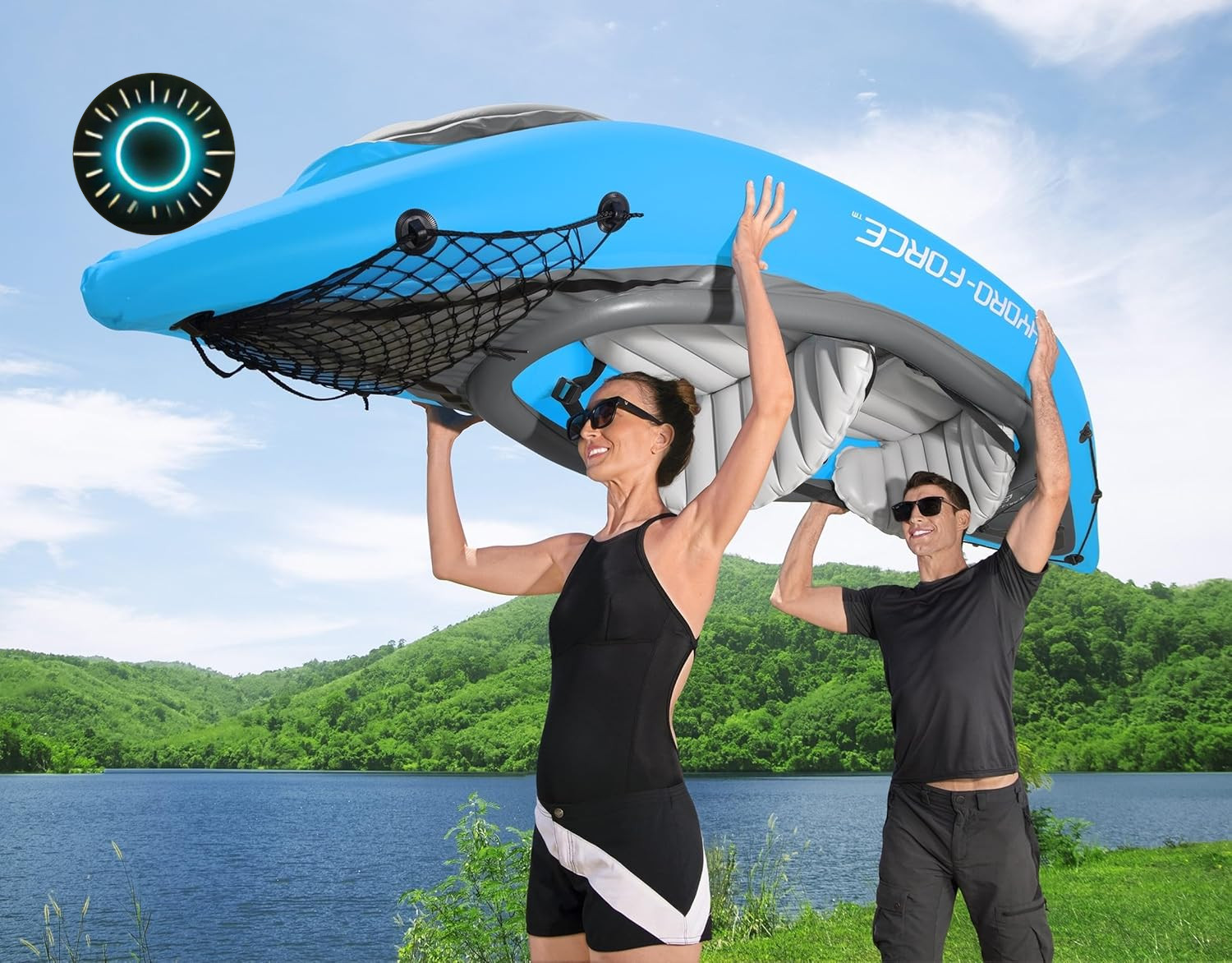 Bestway Hydro-Force 2-Person Ventura Elite Inflatable Kayak Set FREE SHIPPING