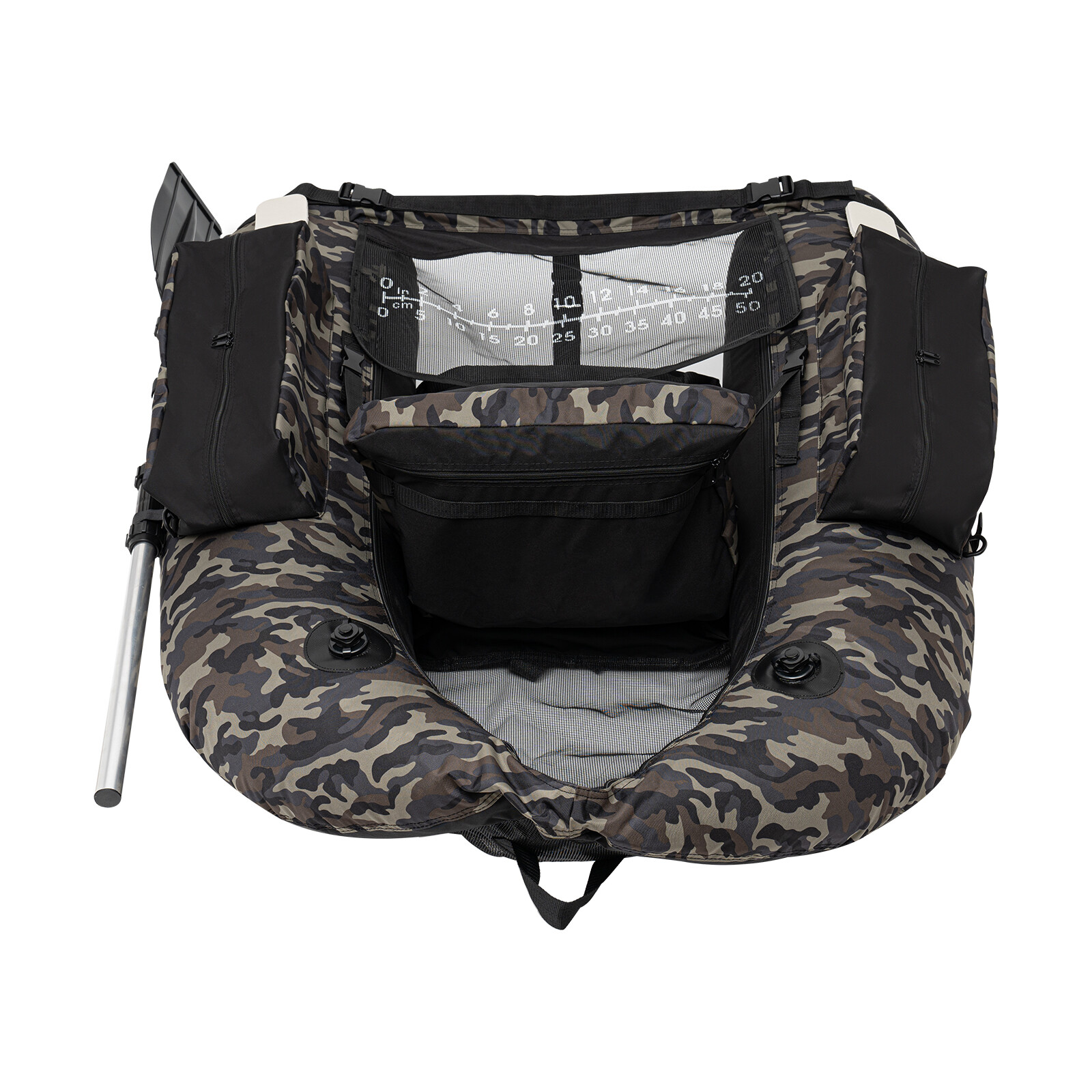Inflatable Fishing Boat Raft Backrest Adjustable Angle Within 130kg Portable