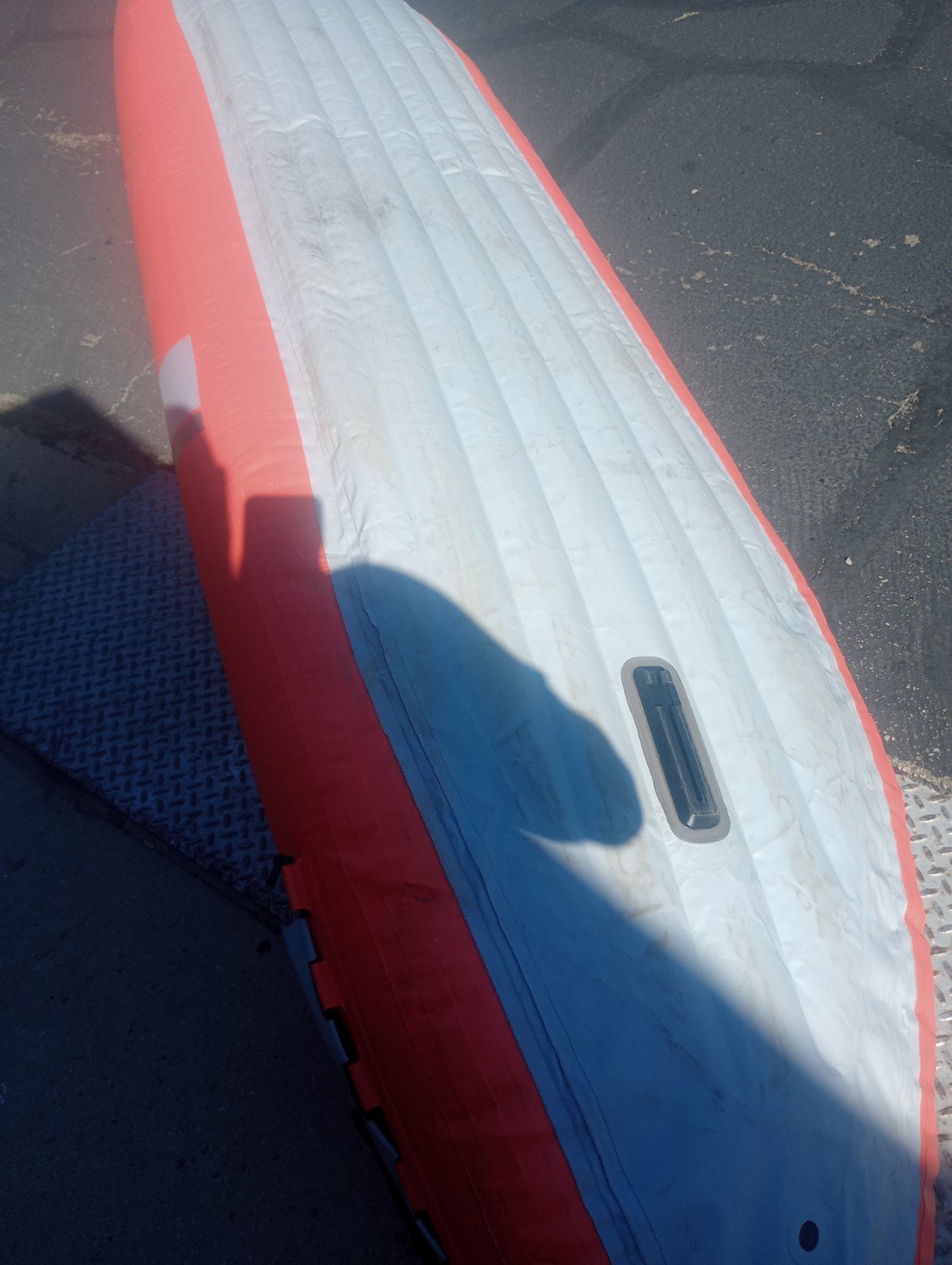 Intex Excursion Pro Inflatable 2 Person Vinyl Kayak Orange and grey.