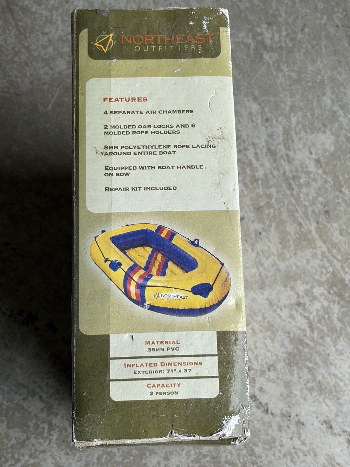 Vintage Northeast Outfitters 2 Person Inflatable Boat Raft Dick’s Sporting Goods