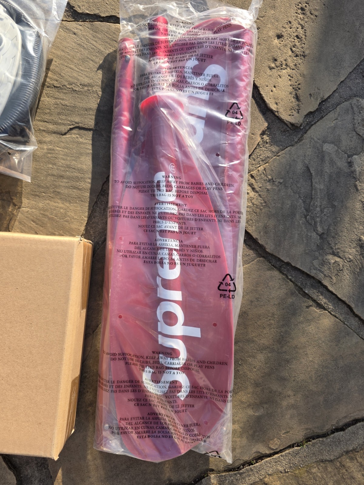 Supreme Advanced Elements Packlite Kayak in Red SS18 Inflatable Packable Oar