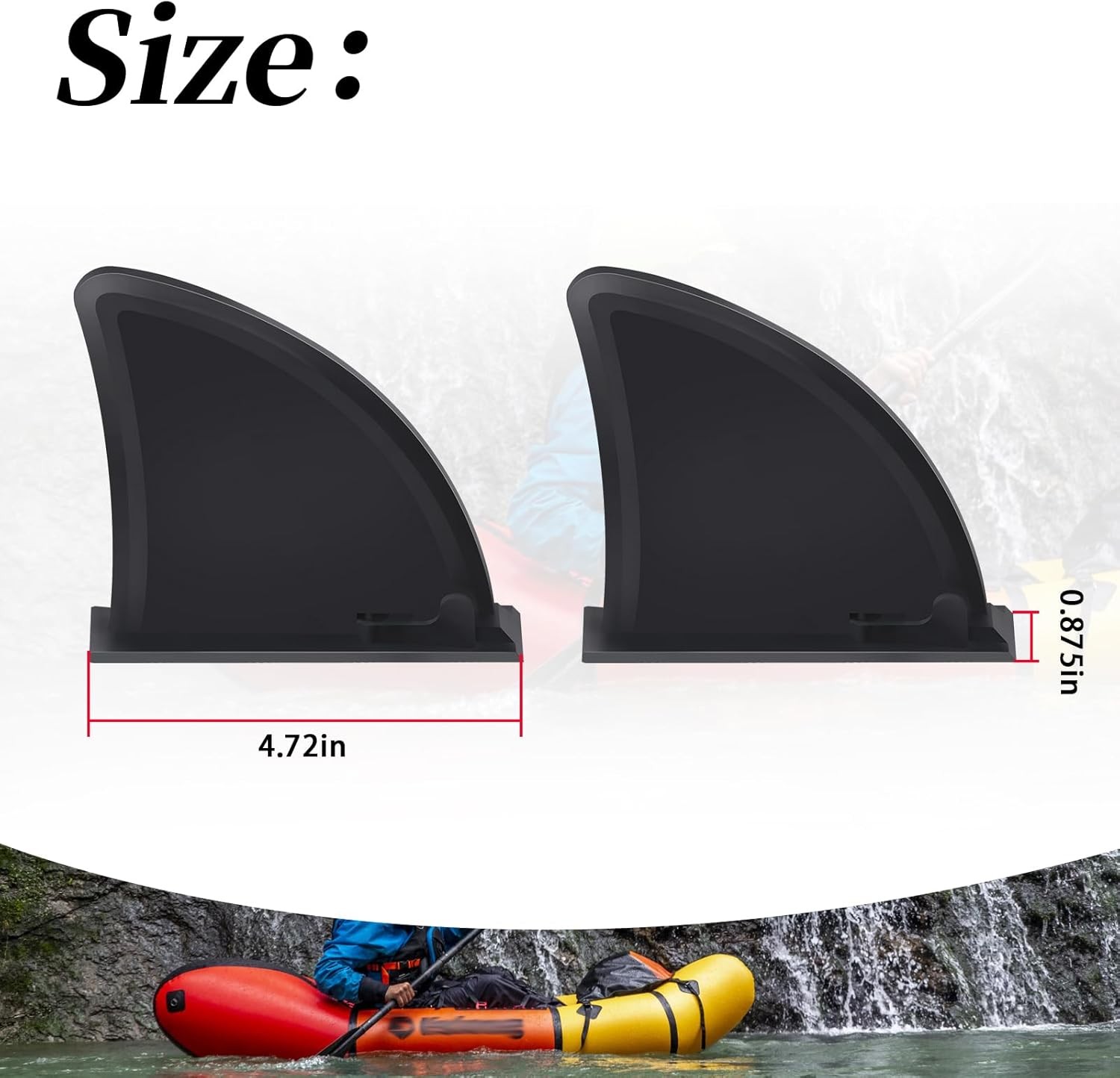 Skeg Replacement Fits Hydro Force Inflatable Kayaks/Ventura/Cove Champion 2 Pcs