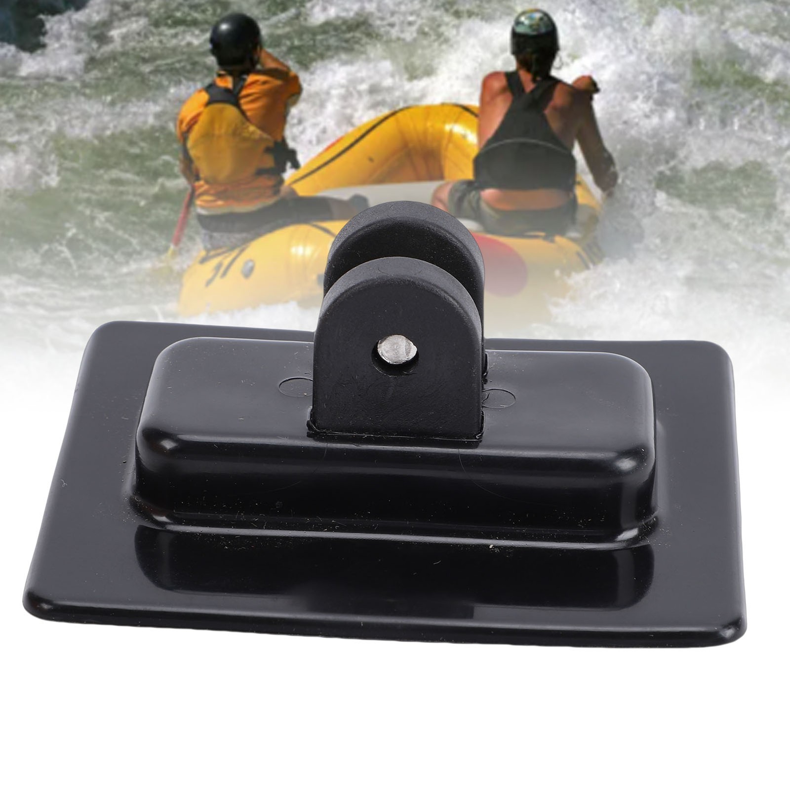 Black Inflatable Boat Canopy Mount Base PVC Nylon Sun Shade Deck Mount