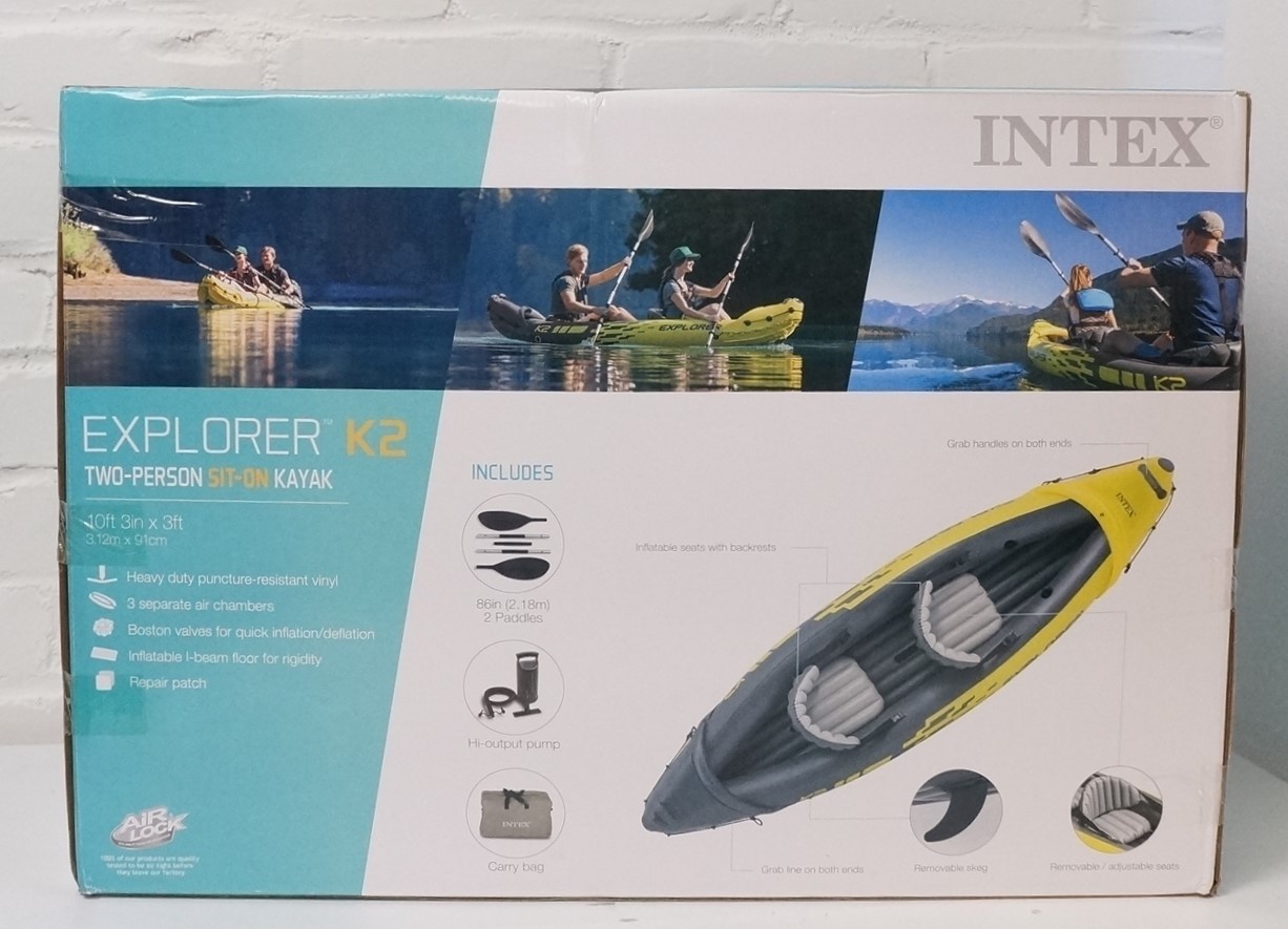 Intex Explorer K2 Inflatable Kayak – 2 Person