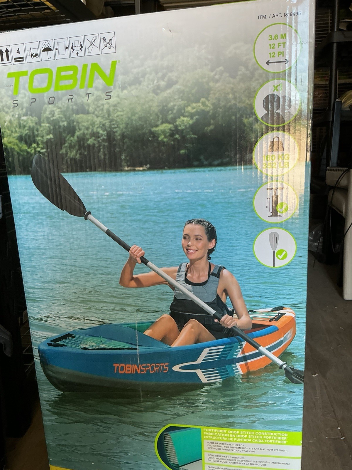 Tobin Sports Breakwater Pro X1 Inflatable Kayak