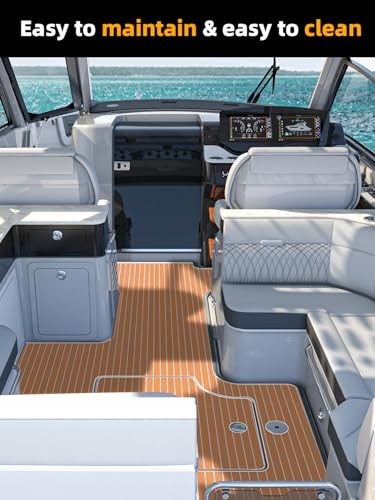 Brown with White Lines – FOCEAN EVA Foam Boat Flooring Sheet