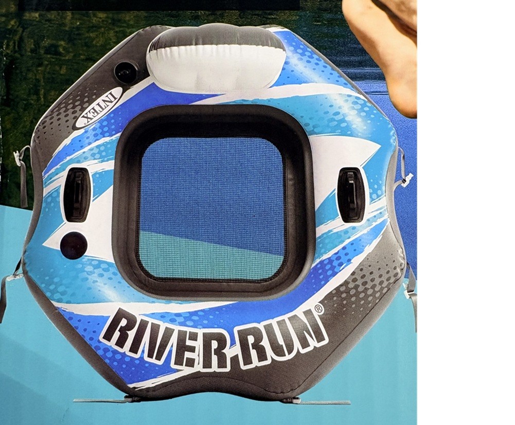 ***USEDNO RETAIL PACKAGING Intex River Run Connect Inflatable Lounge 51inch X 49