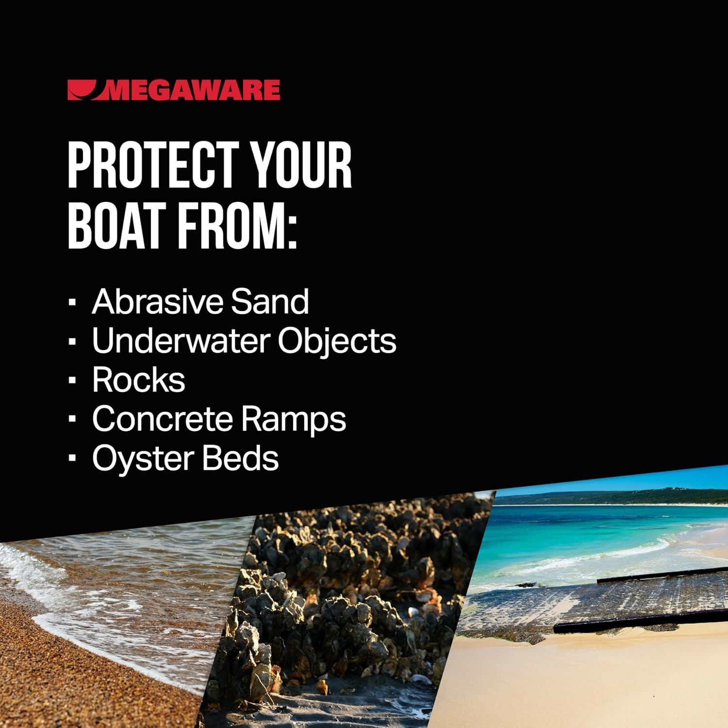 Megaware KeelGuard 20106 6 Ft White Boat Keel Protector DIY Fiberglass Aluminum