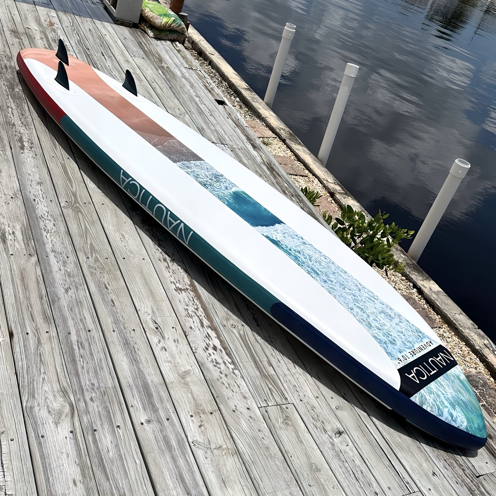 Nautica Adventure 10’6” Inflatable SUP Paddle Board | 33” Wide 325lb w/ Pump