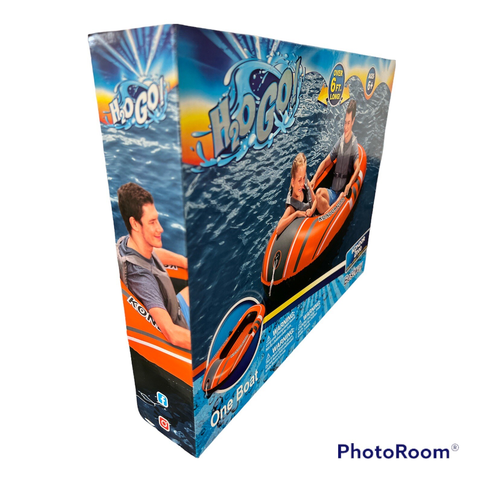 Bestway H2O Go 6 ft. 5 in. x 45 in. Kondor 2000 Inflatable Boat