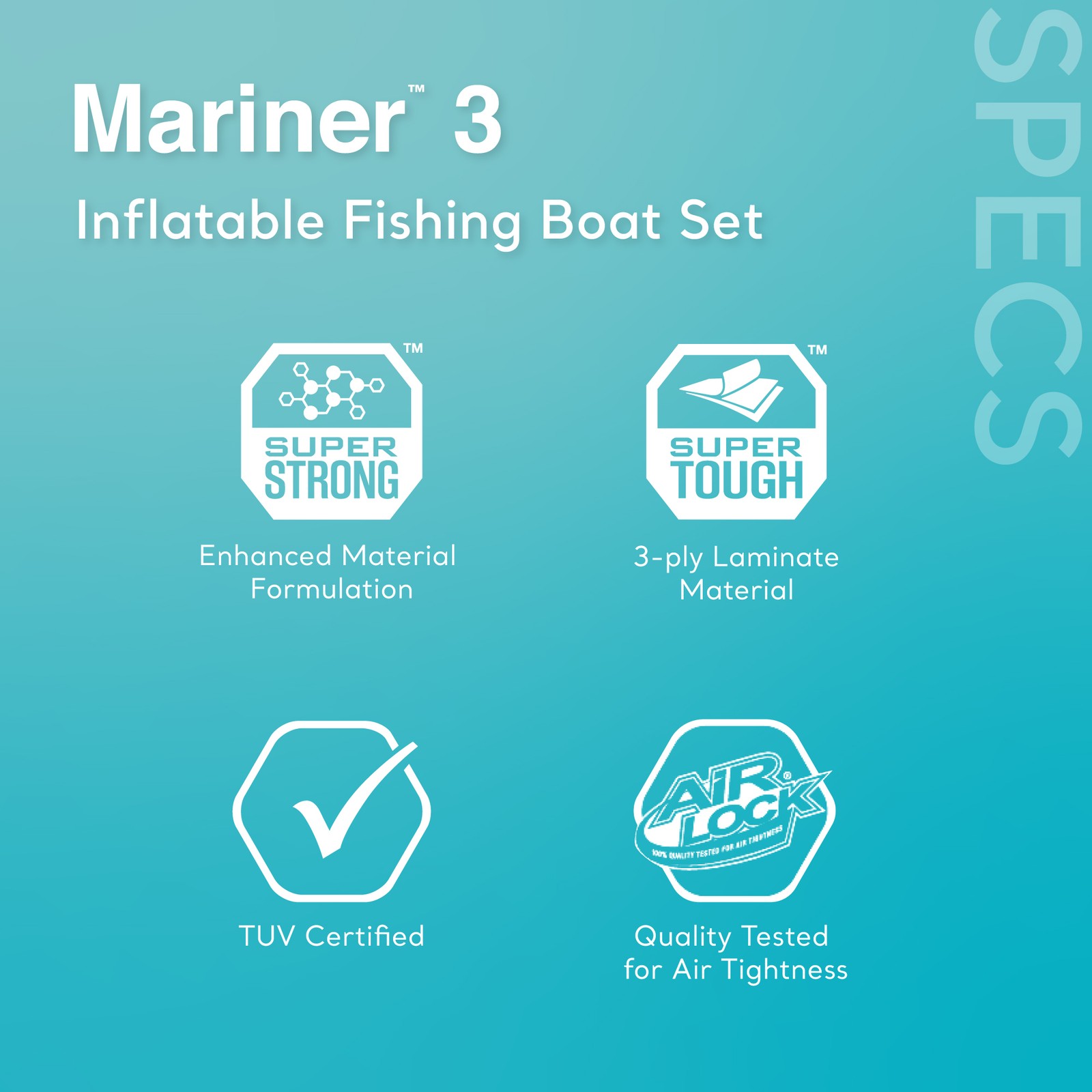 Intex 68373EP Mariner 3-Person Inflatable River/Lake Dinghy Boat and Oars Set