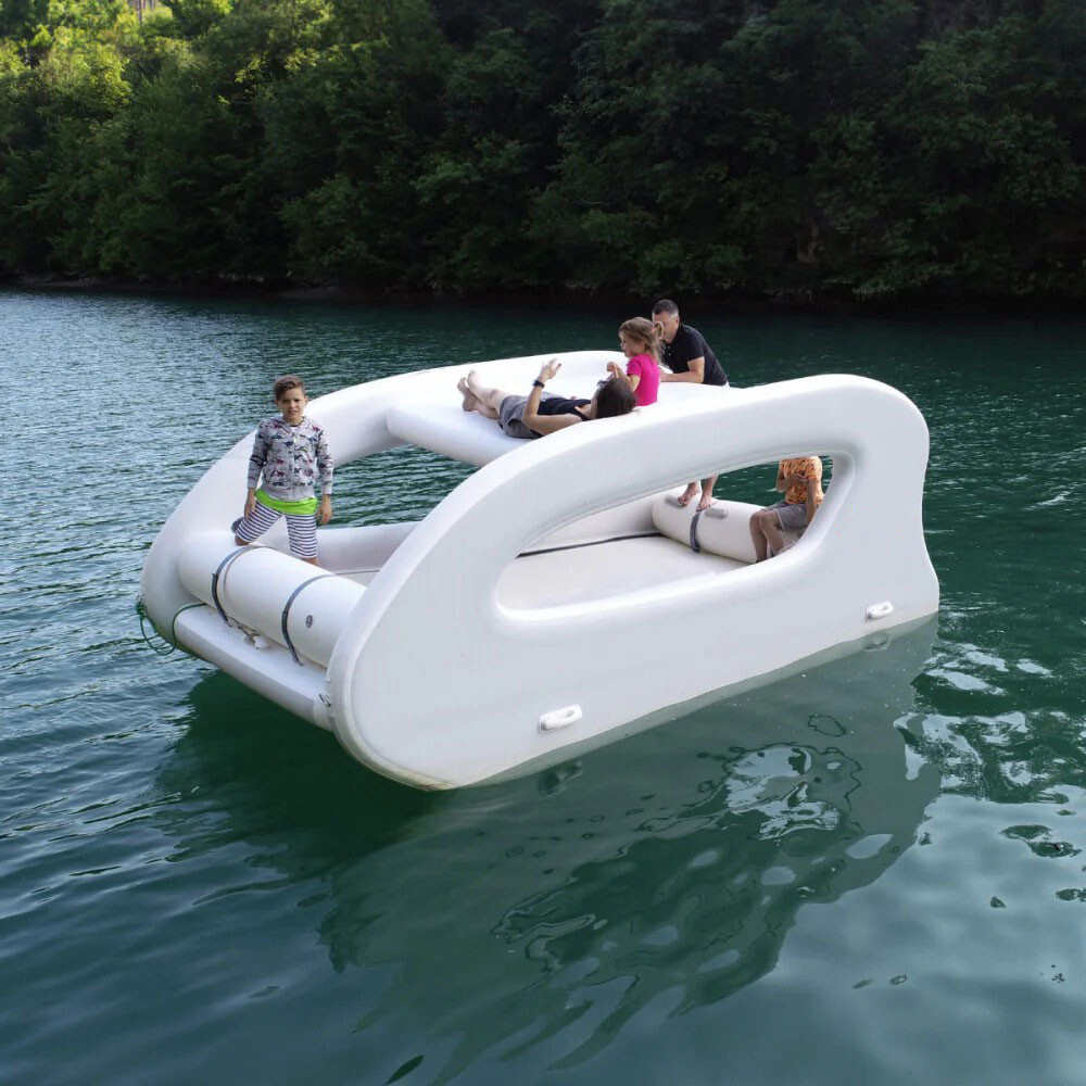 Hot Inflatable Electric Boat Inflatable House Boat For Ocean Lake Water play