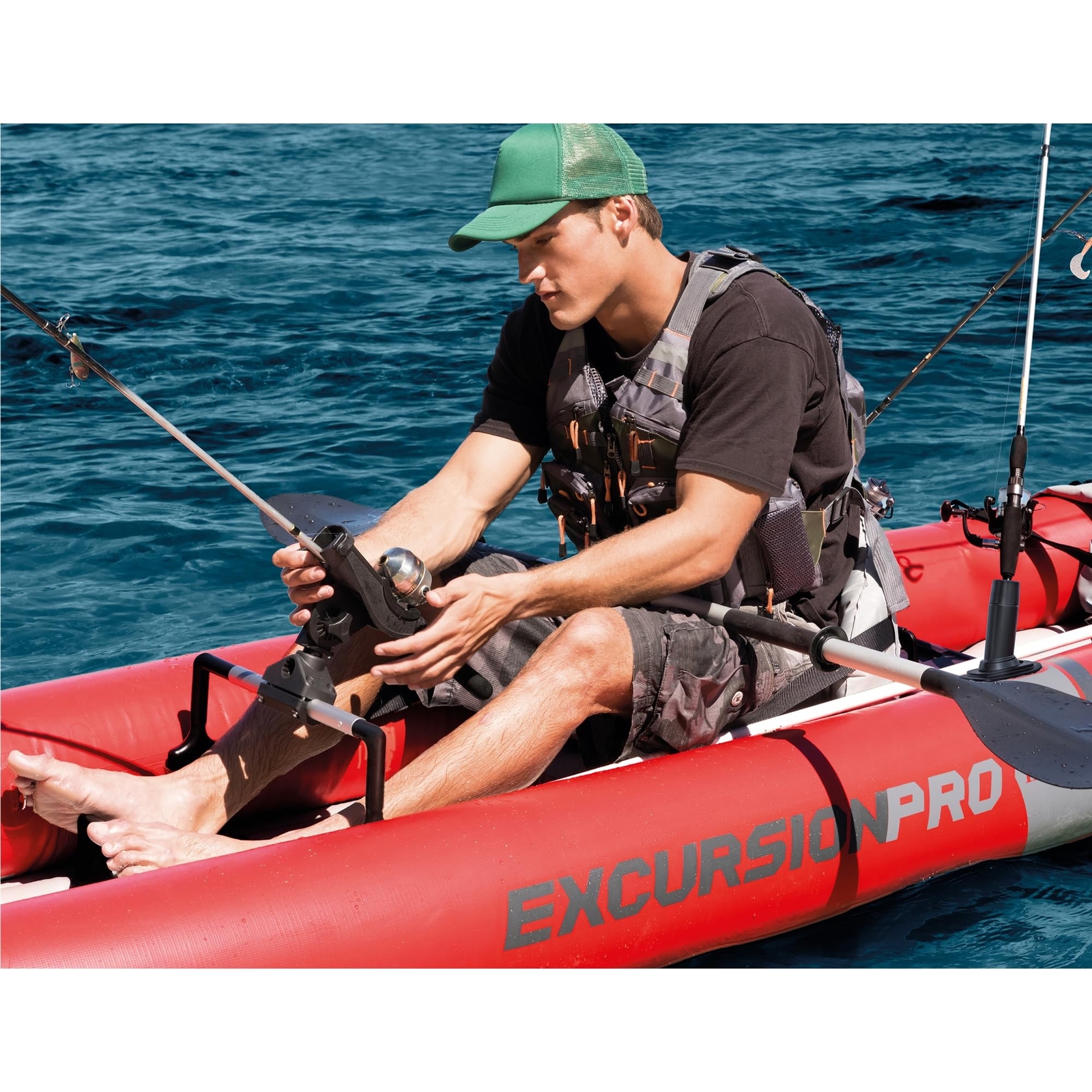 INTEX 68303EP Excursion Pro K1 Inflatable Kayak Set: Includes Deluxe 86in Kay…