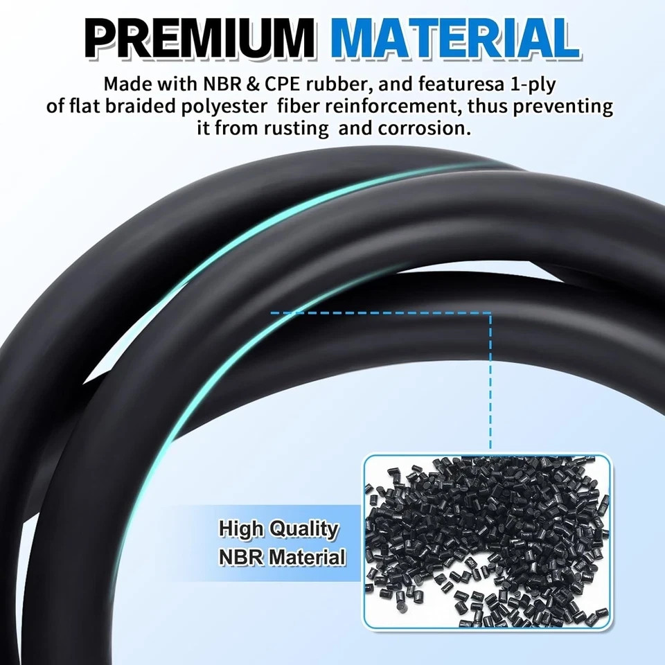 1/2 ID Transmission Oil Cooler Hose, 10FT Transmission Cooler Line f