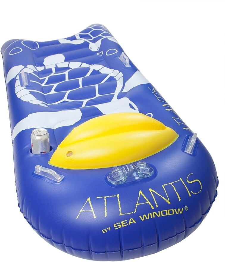 Sea Window Atlantis – Snorkeling Raft with Video Mount and Cupholder