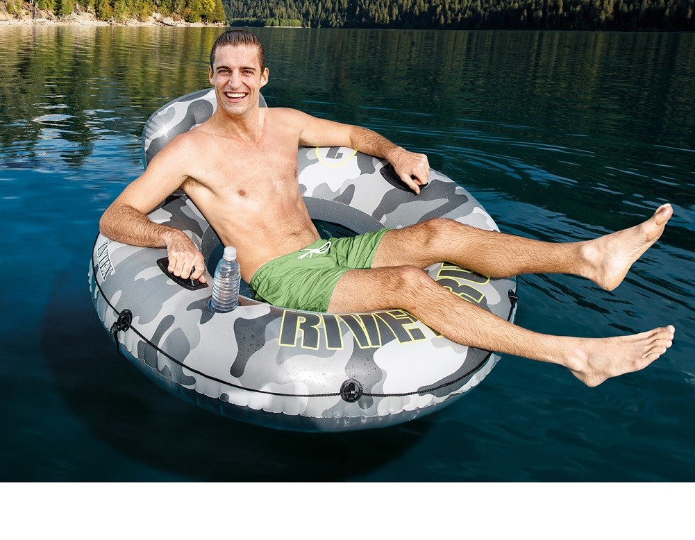 Intex Camo River Run 53Inch Inflatable Tube 6 Pack