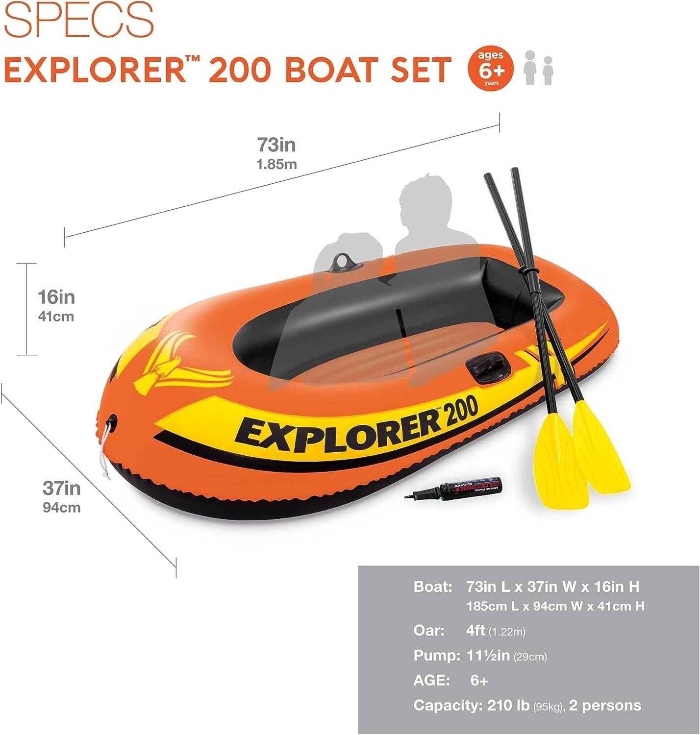 Bote Inflable Con Remos Balsa Bote De Pesca Resistente Durable Bomba De Aire