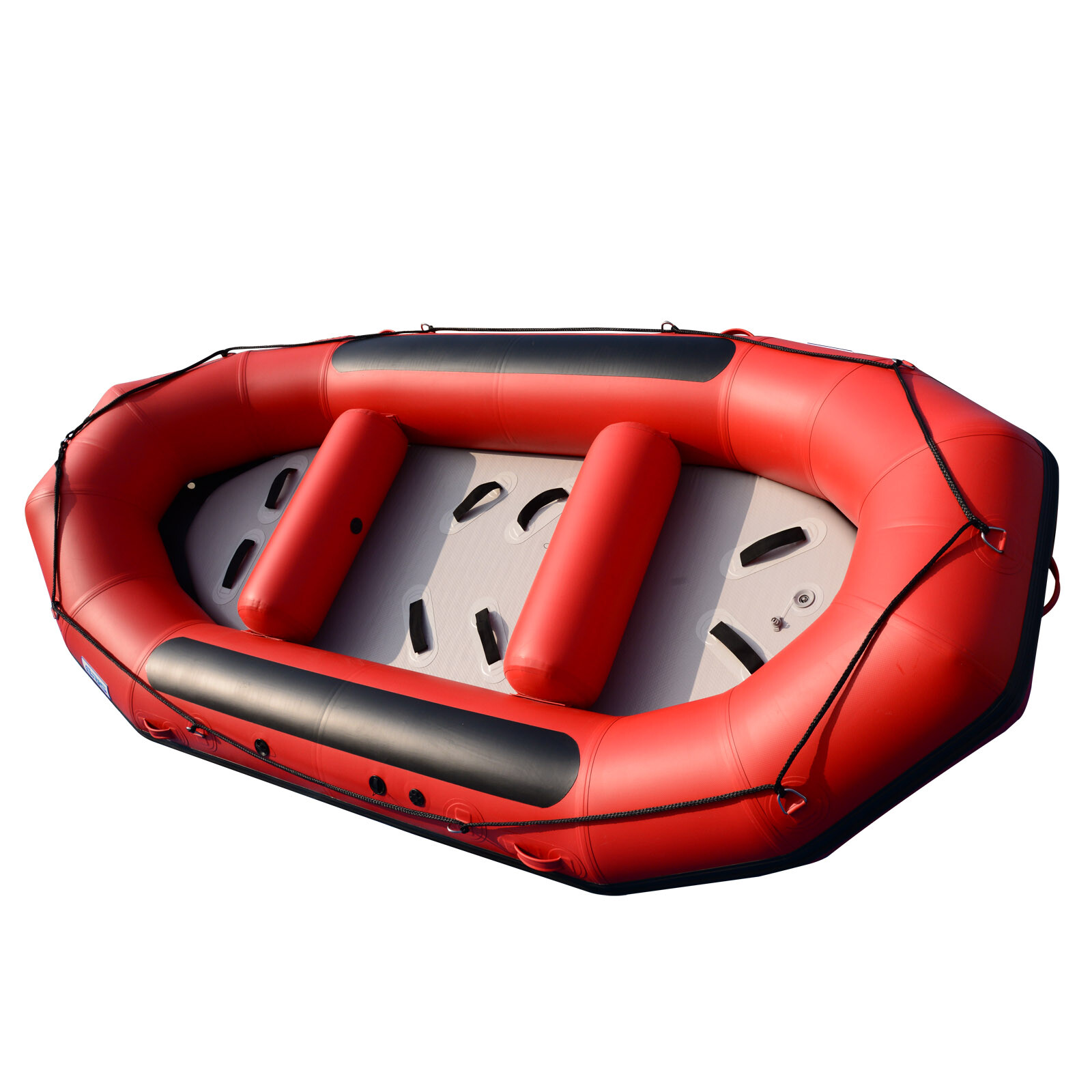 BRIS 13ft Inflatable River Raft 6 Person White Water Rescue Raft FloatingTubes