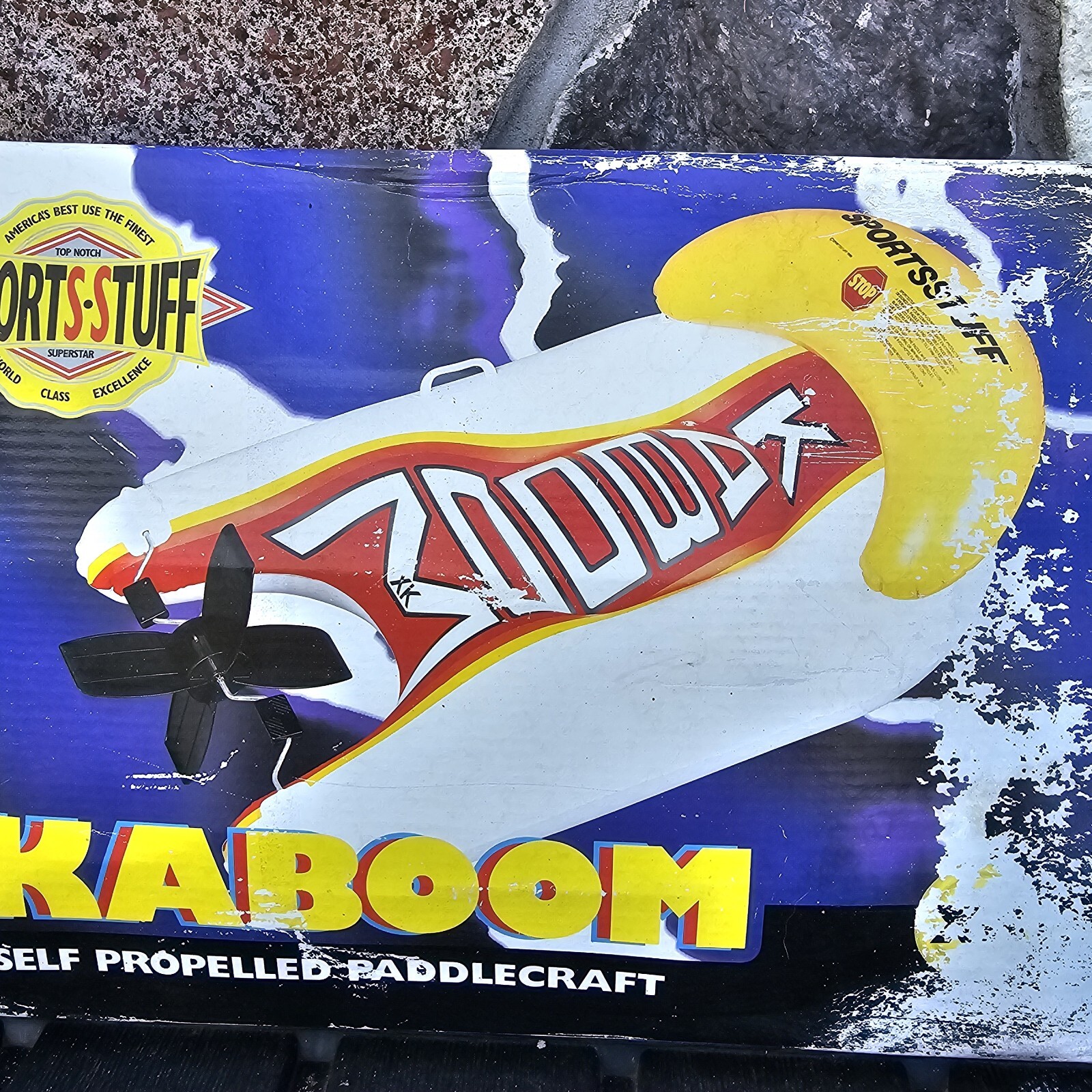 SPORTS-STUFF Kaboom XK Self Propelled Paddle Craft Inflatable Raft Float