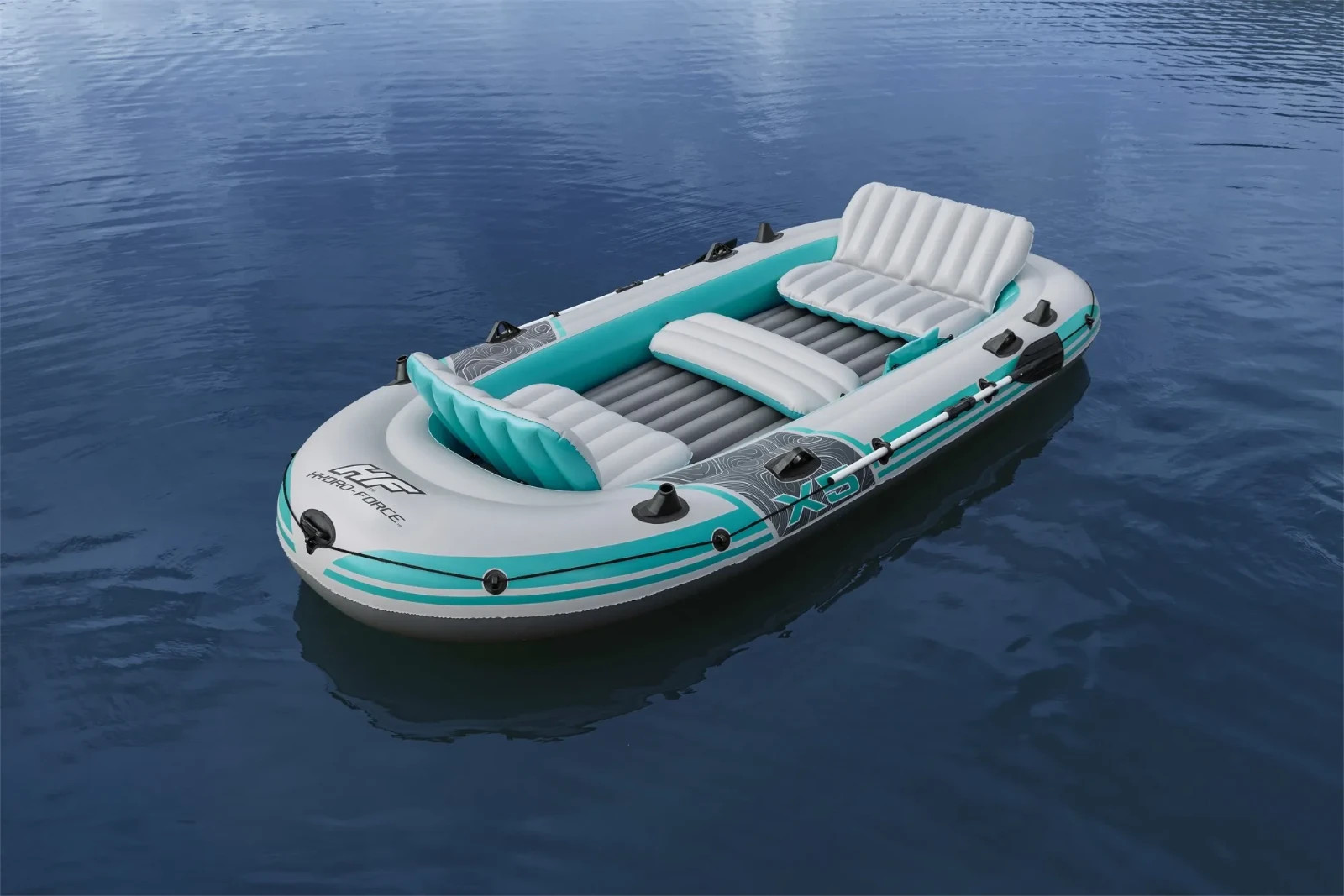 Hydro Force Adventure Elite X5 5 Seater Inflatable Raft, 11ft 11in, Oars & Pump